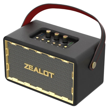 Zealot MT01 Retro Card Portable Wireless Bluetooth Speaker(Black) - Desktop Speaker by ZEALOT | Online Shopping UK | buy2fix