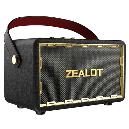 Zealot MT01 Retro Card Portable Wireless Bluetooth Speaker(Black) - Desktop Speaker by ZEALOT | Online Shopping UK | buy2fix