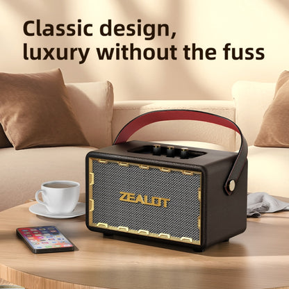 Zealot MT01 Retro Card Portable Wireless Bluetooth Speaker(Black) - Desktop Speaker by ZEALOT | Online Shopping UK | buy2fix