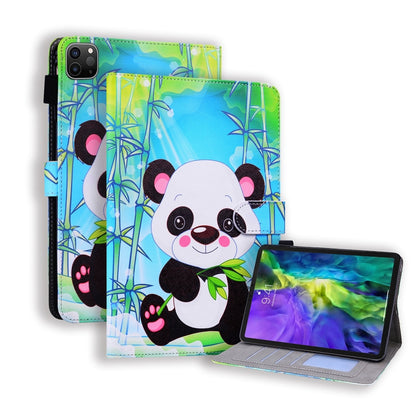 For iPad Pro 11 inch (2020) Horizontal Flip Leather Tablet Case, with  Card Slots & Holder & Photo Frame(Cartoon Panda) - iPad Pro 11 (2020) Cases by buy2fix | Online Shopping UK | buy2fix