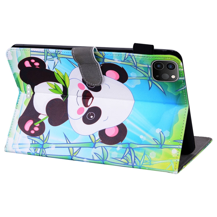 For iPad Pro 11 inch (2020) Horizontal Flip Leather Tablet Case, with  Card Slots & Holder & Photo Frame(Cartoon Panda) - iPad Pro 11 (2020) Cases by buy2fix | Online Shopping UK | buy2fix