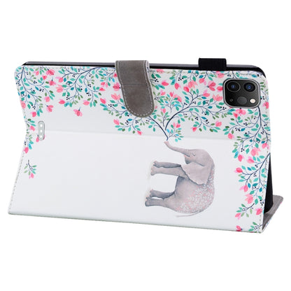 For iPad Pro 11 inch (2020) Horizontal Flip Leather Tablet Case, with  Card Slots & Holder & Photo Frame(Elephant Flower) - iPad Pro 11 (2020) Cases by buy2fix | Online Shopping UK | buy2fix