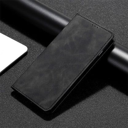 For iPhone 16 Pro Skin Feel Magnetic Leather Phone Case(Black) - iPhone 16 Pro Cases by buy2fix | Online Shopping UK | buy2fix