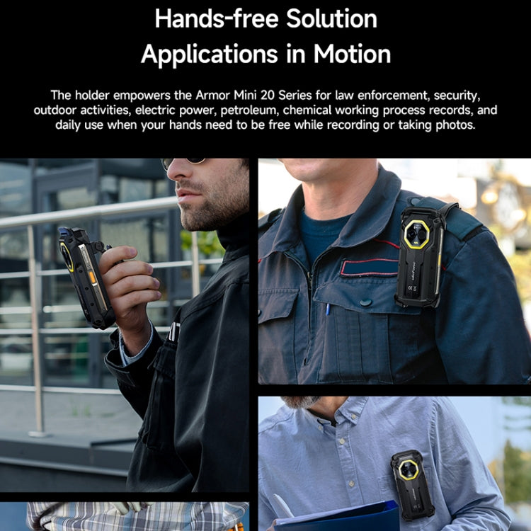 For Ulefone Armor mini 20T Pro / 20 Pro Ulefone Back Clip Phone Case(Black) by Ulefone