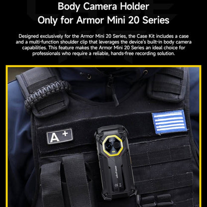 For Ulefone Armor mini 20T Pro / 20 Pro Ulefone Back Clip Phone Case(Black) by Ulefone