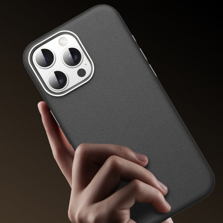 For iPhone 16 Pro TOTU PC-17 Mulsanne Series Plain Leather MagSafe Magnetic Phone Case(Gold) by TOTUDESIGN