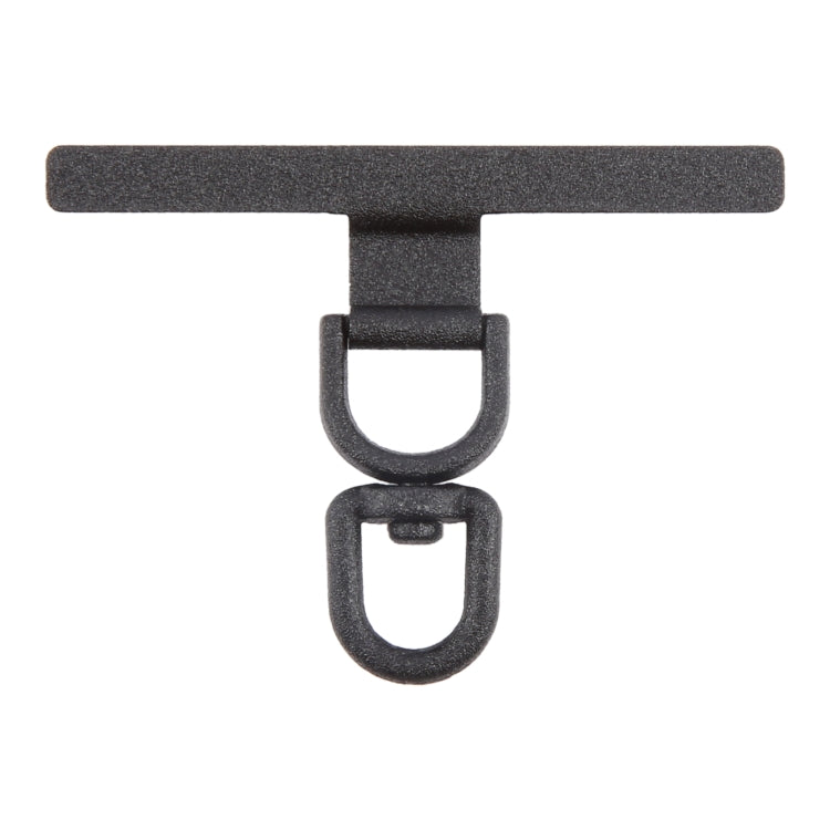 360 Degree Rotation T-shape Metal Mobile Phone Lanyard Fixing Gasket(Black) - Lanyards & Wrist Straps by buy2fix | Online Shopping UK | buy2fix