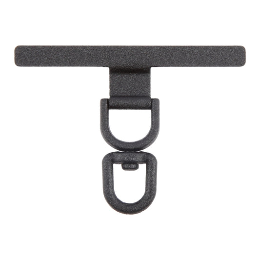 360 Degree Rotation T-shape Metal Mobile Phone Lanyard Fixing Gasket(Black) - Lanyards & Wrist Straps by buy2fix | Online Shopping UK | buy2fix