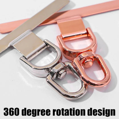 360 Degree Rotation T-shape Metal Mobile Phone Lanyard Fixing Gasket(Gold) - Lanyards & Wrist Straps by buy2fix | Online Shopping UK | buy2fix