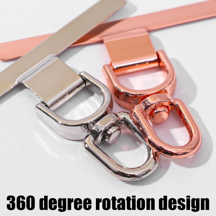 360 Degree Rotation T-shape Metal Mobile Phone Lanyard Fixing Gasket(Rose Gold) - Lanyards & Wrist Straps by buy2fix | Online Shopping UK | buy2fix