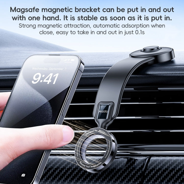 Yesido C217 Car MagSafe Magnetic Mobile Phone Holder(Black) - Car Holders by Yesido | Online Shopping UK | buy2fix