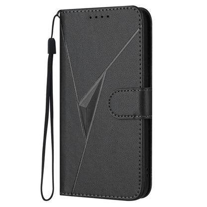 For Google Pixel 10 Pro XL Triangle Pattern Buckle Clasp Leather Phone Case(Black) - Google Cases by buy2fix | Online Shopping UK | buy2fix