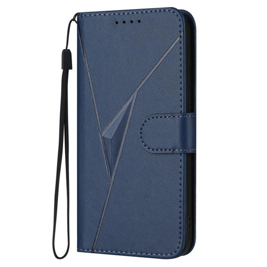 For iPhone 17 Pro Max Triangle Pattern Buckle Clasp Leather Phone Case(Royal Blue) - iPhone 17 Pro Max Cases by buy2fix | Online Shopping UK | buy2fix