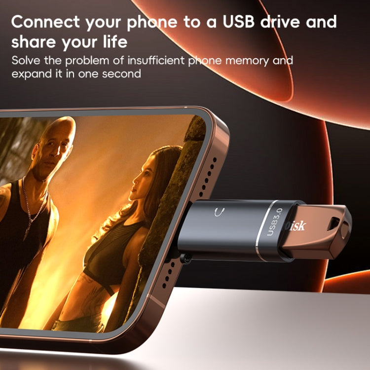 2 in 1 Type-C to USB and Type-C Earphone Adapter(Black) by buy2fix