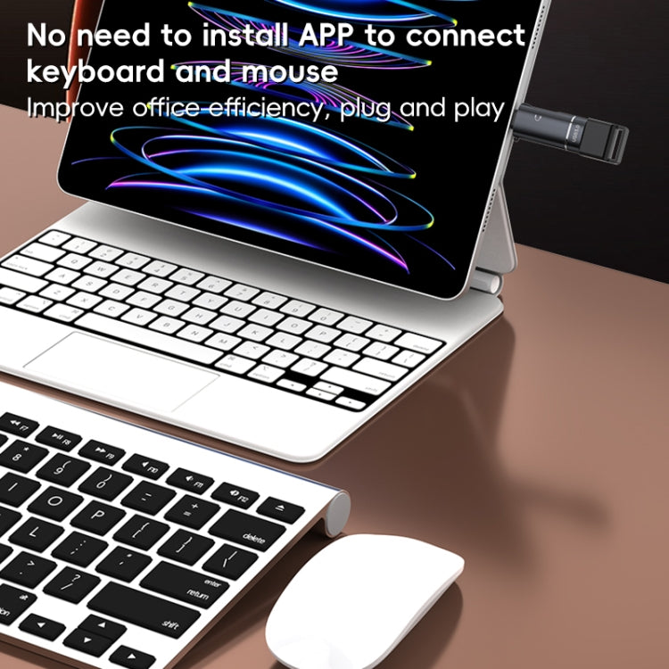 2 in 1 Type-C to USB and Type-C Earphone Adapter(Black) by buy2fix