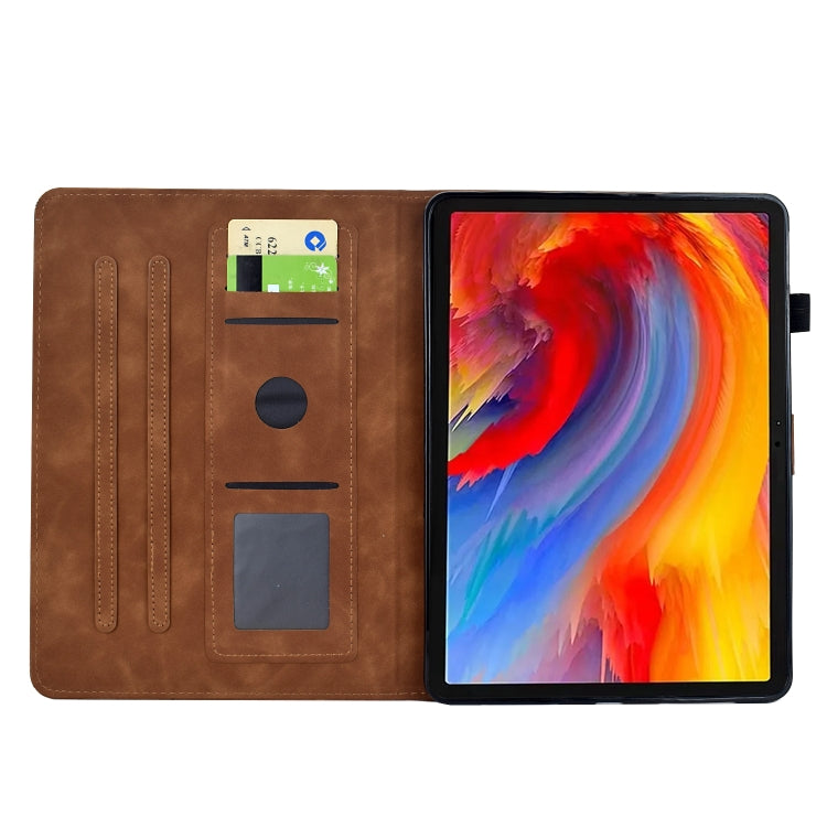 For iPad 9.7 2018 / 2017 Flowers and Bird Embossed Smart Leather Tablet Case(Brown) - iPad 9.7 (2018) & (2017) Cases by buy2fix | Online Shopping UK | buy2fix
