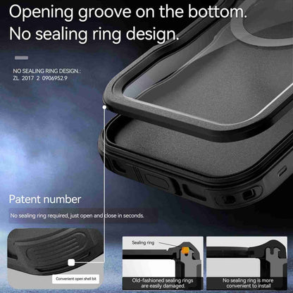 For iPhone 16 RedPepper IP68 Waterproof Triple-proof MagSafe Phone Case(Black) by RedPepper