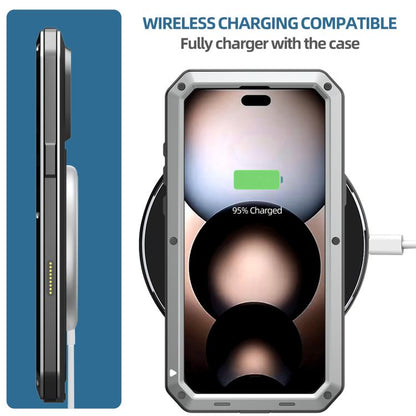 For iPhone 17 Pro Max RedPepper Triple-proof Metal Phone Case(Silver) - iPhone 17 Pro Max Cases by RedPepper | Online Shopping UK | buy2fix