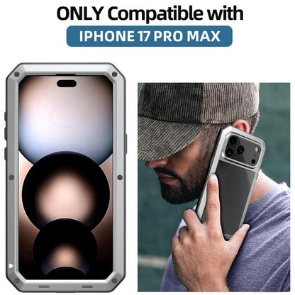 For iPhone 17 Pro Max RedPepper Triple-proof Metal Phone Case(Silver) - iPhone 17 Pro Max Cases by RedPepper | Online Shopping UK | buy2fix