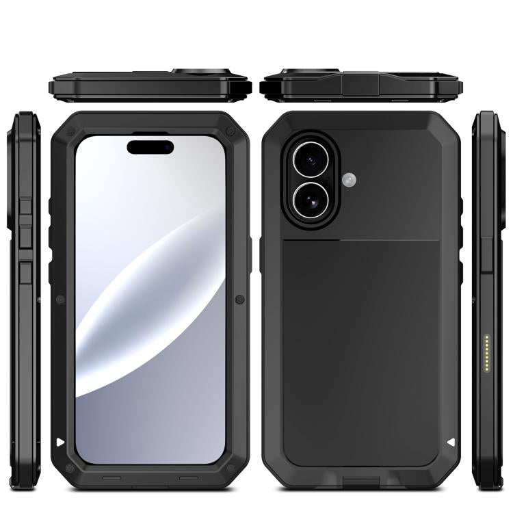 For iPhone 17 RedPepper Triple-proof Metal Phone Case(Black) - iPhone 17 Cases by RedPepper | Online Shopping UK | buy2fix