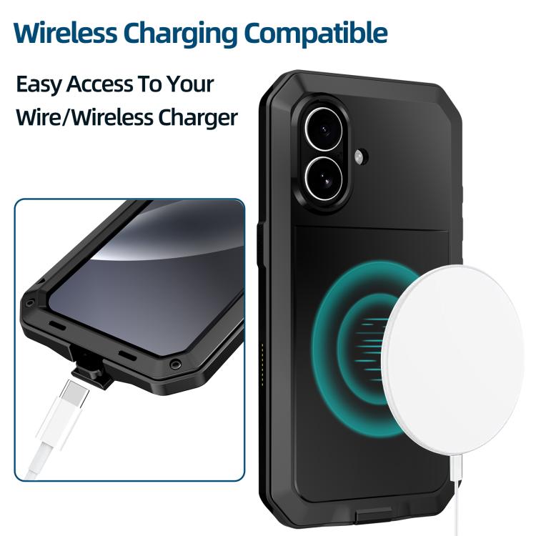 For iPhone 17 RedPepper Triple-proof Metal Phone Case(Black) - iPhone 17 Cases by RedPepper | Online Shopping UK | buy2fix