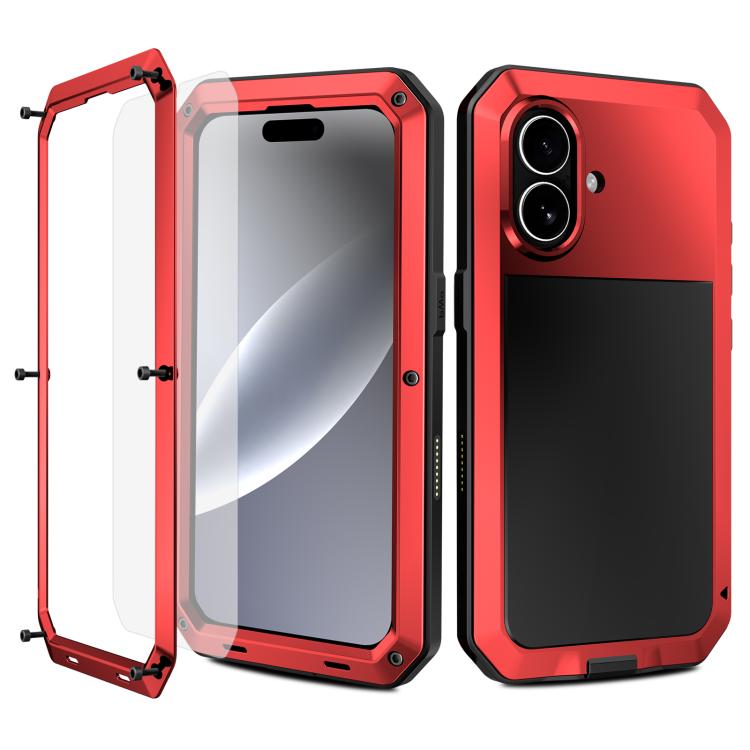 For iPhone 17 RedPepper Triple-proof Metal Phone Case(Red) - iPhone 17 Cases by RedPepper | Online Shopping UK | buy2fix