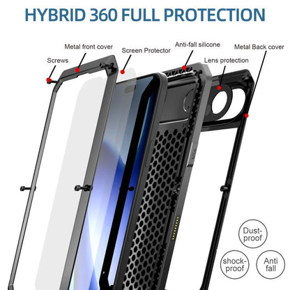 For iPhone 17 Air RedPepper Triple-proof Metal Phone Case(Black) - iPhone 17 Air Cases by RedPepper | Online Shopping UK | buy2fix