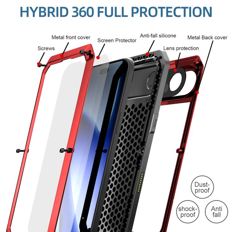 For iPhone Air RedPepper Triple-proof Metal Phone Case(Red) - iPhone Air Cases by RedPepper | Online Shopping UK | buy2fix