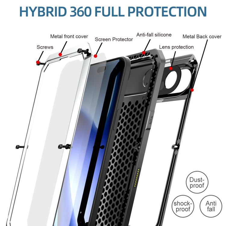 For iPhone 17 Air RedPepper Triple-proof Metal Phone Case(Silver) - iPhone 17 Air Cases by RedPepper | Online Shopping UK | buy2fix