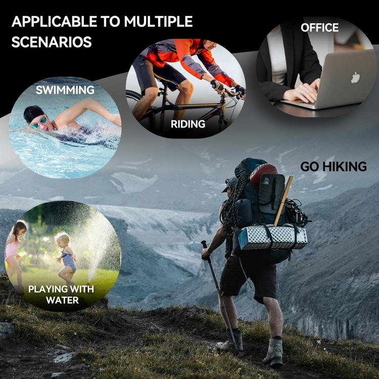 For iPhone 17 Air RedPepper Transparent Dot IP68 Waterproof Triple-proof MagSafe Phone Case(Black Dark Grey) - iPhone 17 Air Cases by RedPepper | Online Shopping UK | buy2fix