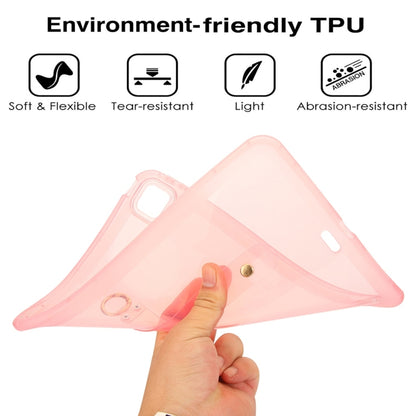 For iPad Pro 13 2024 Wristband Holder PC Hybrid TPU Soft Tablet Case(Pink) - iPad Pro 13 2024 Cases by buy2fix | Online Shopping UK | buy2fix