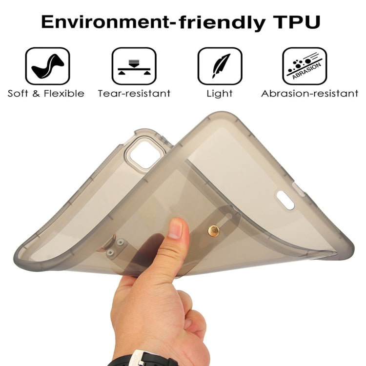 For iPad Pro 13 2024 Wristband Holder PC Hybrid TPU Soft Tablet Case(Black) - iPad Pro 13 2024 Cases by buy2fix | Online Shopping UK | buy2fix