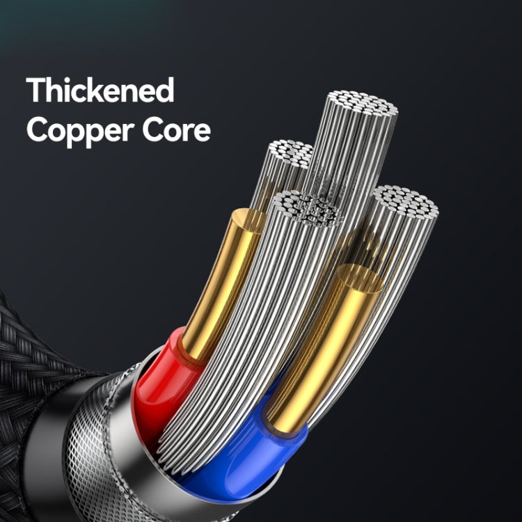 USAMS SJ742 100W USB-C / Type-C to USB-C / Type-C Zinc Alloy Digital Display Fast Data Cable, Length: 1.2m(Titanium) - USB-C & Type-C Cable by USAMS | Online Shopping UK | buy2fix