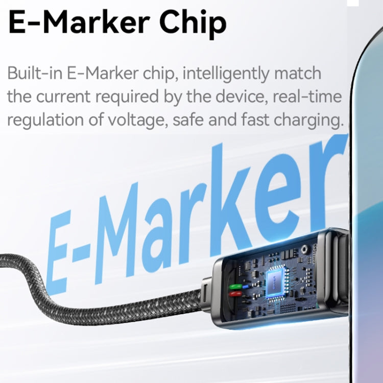 USAMS SJ744 100W USB-C / Type-C to USB-C / Type-C Zinc Alloy Fast Data Cable, Length: 1.2m(Titanium) - USB-C & Type-C Cable by USAMS | Online Shopping UK | buy2fix