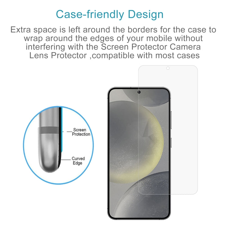 For Samsung Galaxy S25 5G 50pcs 0.26mm 9H 2.5D Tempered Glass Film by buy2fix