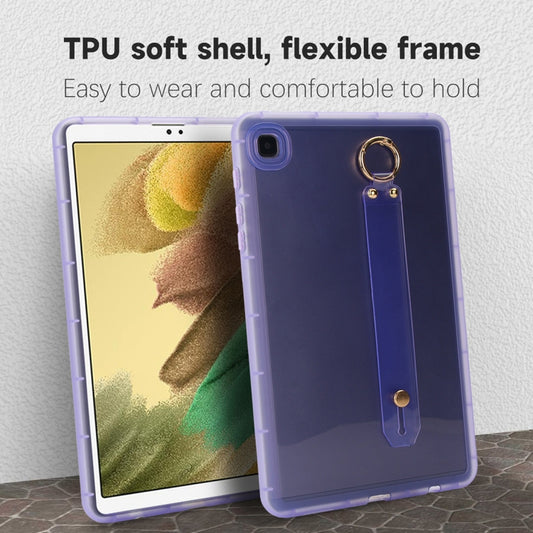 For Samsung Galaxy Tab S9 / S8 / S7 Wristband Holder PC Hybrid TPU Soft Tablet Case(Purple) by buy2fix
