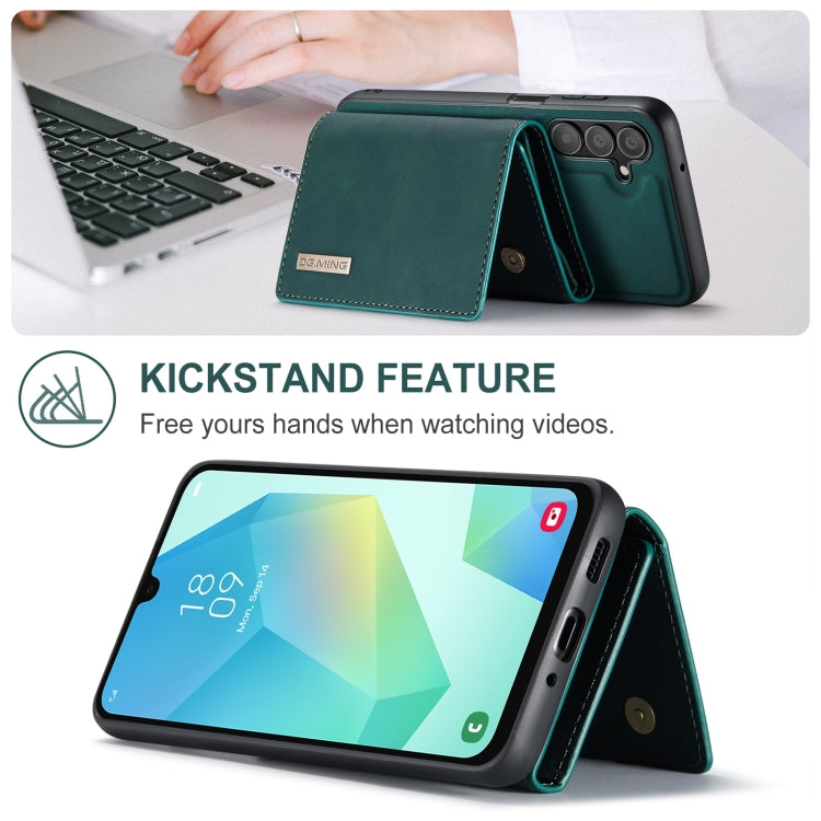 For Samsung Galaxy A16 5G DG.MING M1 Series 3-Fold Multi Card Wallet + Magnetic Phone Case(Green) by DG.MING