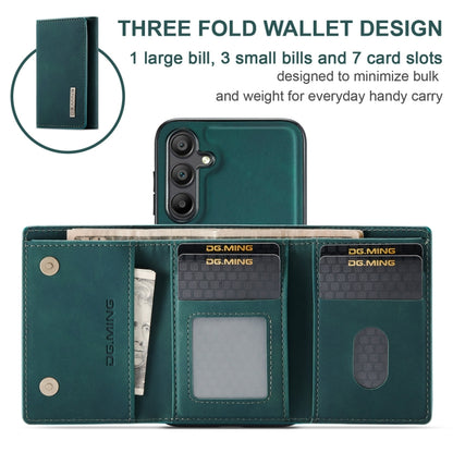 For Samsung Galaxy A16 5G DG.MING M1 Series 3-Fold Multi Card Wallet + Magnetic Phone Case(Green) by DG.MING