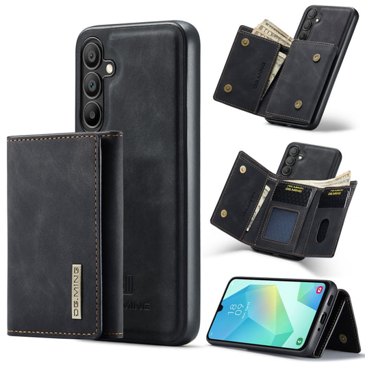 For Samsung Galaxy A16 5G DG.MING M1 Series 3-Fold Multi Card Wallet + Magnetic Phone Case(Black) - Galaxy Phone Cases by DG.MING | Online Shopping UK | buy2fix