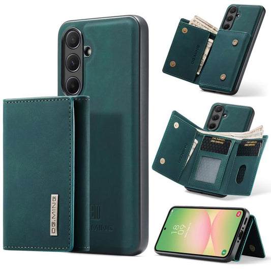 For Samsung Galaxy A56 5G DG.MING M1 Series 3-Fold Multi Card Wallet + Magnetic Phone Case(Green) - Galaxy Phone Cases by DG.MING | Online Shopping UK | buy2fix