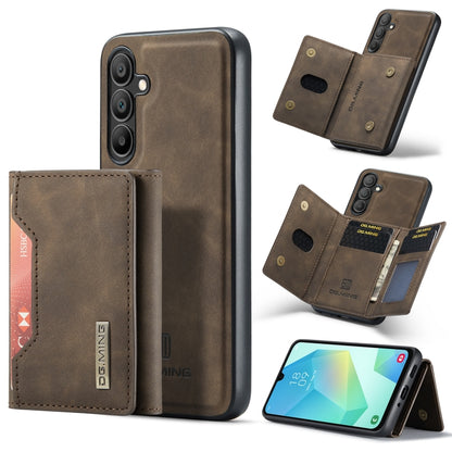 For Samsung Galaxy A16 5G DG.MING M2 Series 3-Fold Multi Card Bag + Magnetic Phone Case(Coffee) - Galaxy Phone Cases by DG.MING | Online Shopping UK | buy2fix