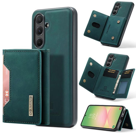 For Samsung Galaxy A56 5G DG.MING M2 Series 3-Fold Multi Card Bag + Magnetic Phone Case(Green) - Galaxy Phone Cases by DG.MING | Online Shopping UK | buy2fix