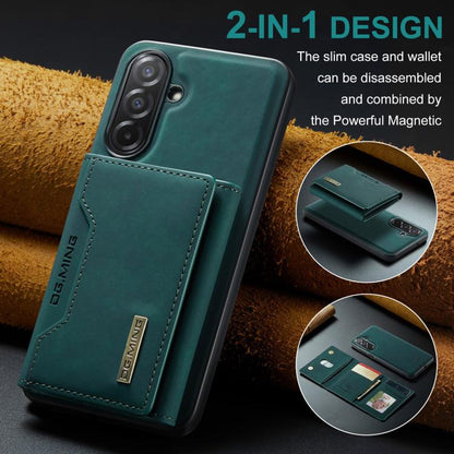 For Samsung Galaxy A26 5G DG.MING M2 Series 3-Fold Multi Card Bag + Magnetic Phone Case(Green) - Galaxy Phone Cases by DG.MING | Online Shopping UK | buy2fix