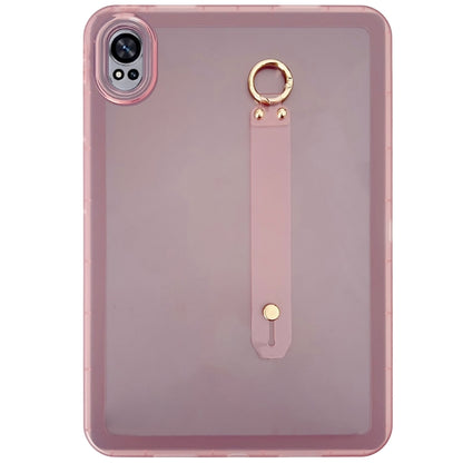 For Huawei MatePad Air 2024 Wristband Holder PC Hybrid TPU Soft Tablet Case(Pink) by buy2fix