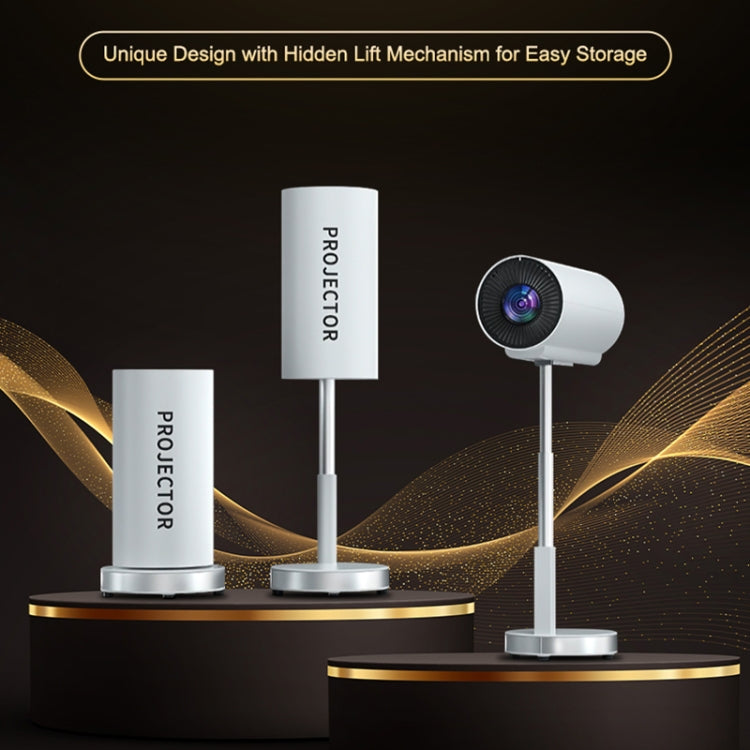 TS-3 1280x720P 260ANSI HiSilicon 352 Android 9.0 Telescopic Projector, US Plug(White) by buy2fix