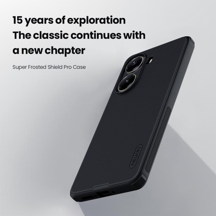 For Xiaomi Poco X7 Pro NILLKIN Frosted Shield Pro PC + TPU Phone Case(Black) - Xiaomi Cases by NILLKIN | Online Shopping UK | buy2fix