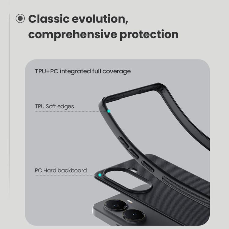 For Xiaomi Poco X7 Pro NILLKIN Frosted Shield Pro PC + TPU Phone Case(Black) - Xiaomi Cases by NILLKIN | Online Shopping UK | buy2fix