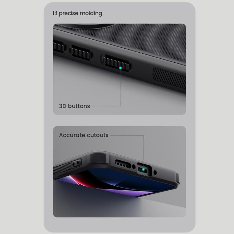 For Xiaomi Poco X7 Pro NILLKIN Frosted Shield Pro PC + TPU Phone Case(Black) - Xiaomi Cases by NILLKIN | Online Shopping UK | buy2fix