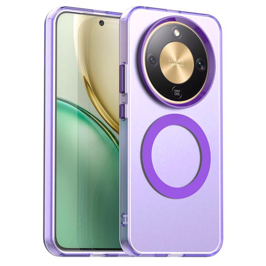 For Honor X9d 5G Candy Magsafe PC Hybrid TPU Phone Case(Purple)