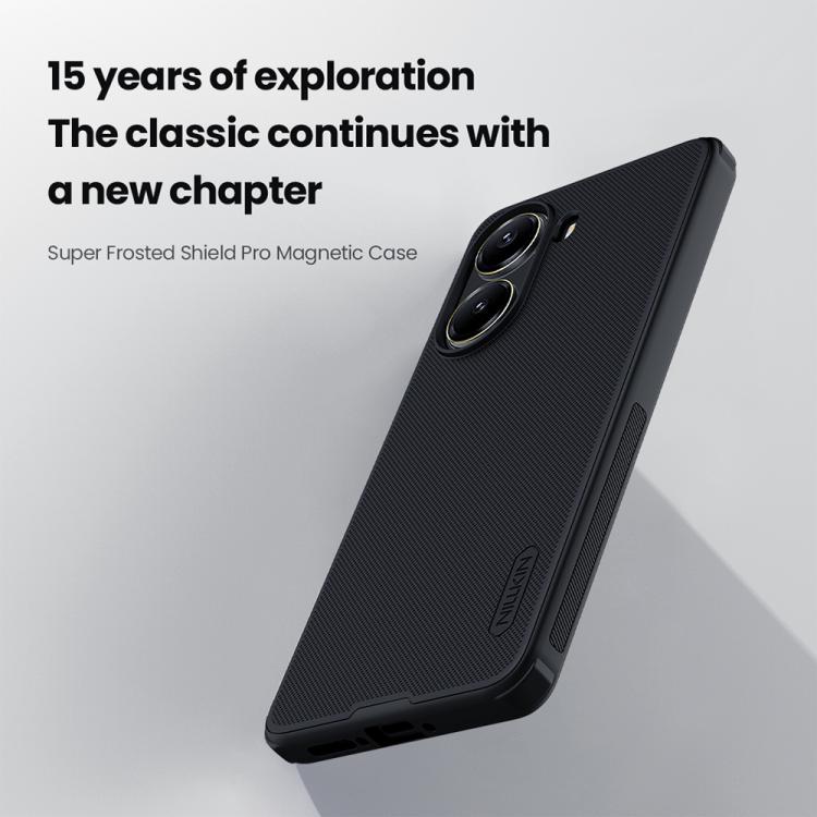 For Xiaomi Poco X7 Pro NILLKIN Frosted Shield Pro Magnetic Phone Case(Black) - Xiaomi Cases by NILLKIN | Online Shopping UK | buy2fix